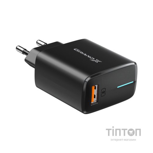 Зарядний пристрій Grand-X Quickcharge QС3.0 3.6V-6.5V 3A, 6.5V-9V 2A, 9V-12V 1.5A USB (CH-550B)