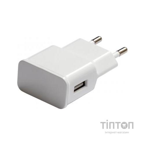 Зарядний пристрій Grand-X USB 5V 2,1A White + cable USB -> Lightning, Cu (CH03LTW)