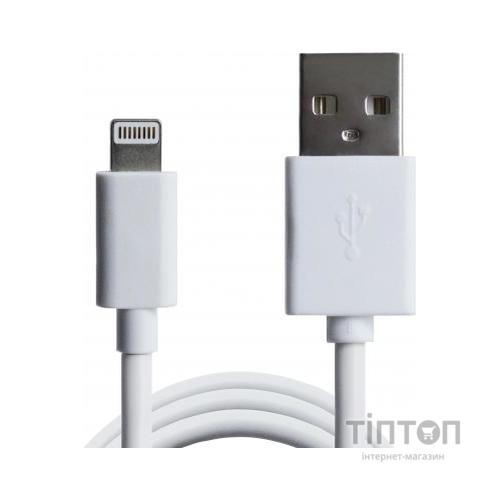 Зарядний пристрій Grand-X USB 5V 2,1A White + cable USB -> Lightning, Cu (CH03LTW)