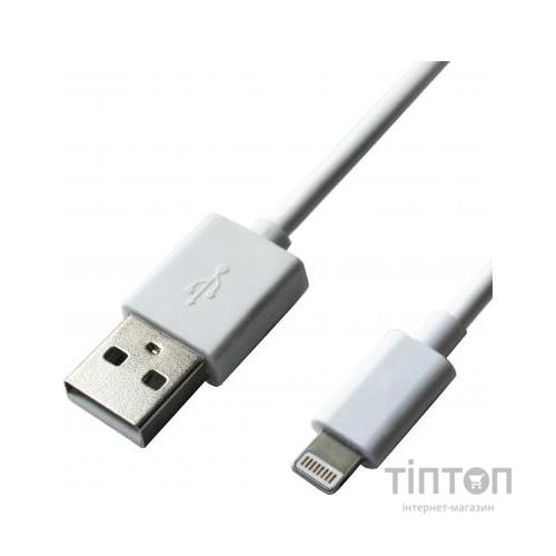 Зарядний пристрій Grand-X USB 5V 2,1A White + cable USB -> Lightning, Cu (CH03LTW)
