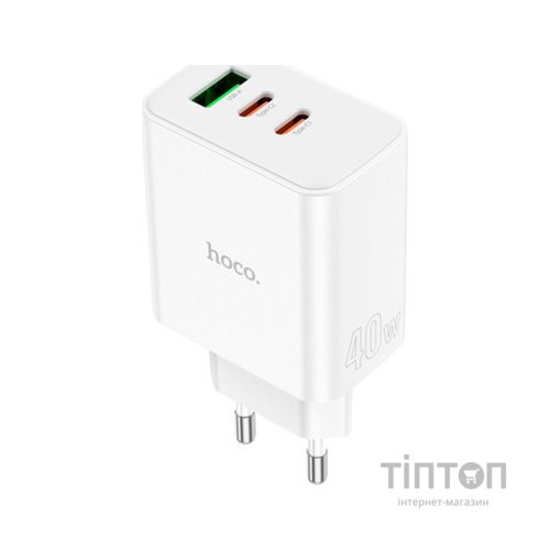 Зарядний пристрій HOCO C126A Pure White (6931474798725)