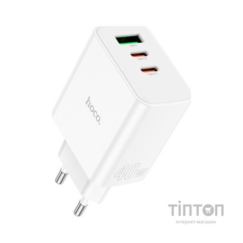 Зарядний пристрій HOCO C126A Pure White (6931474798725)