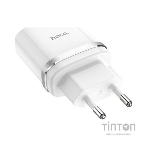 Зарядний пристрій HOCO C12Q Smart QC3.0 charger White (6931474716262)