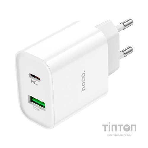 Зарядний пристрій HOCO C80A Plus Rapido White (6931474779885)