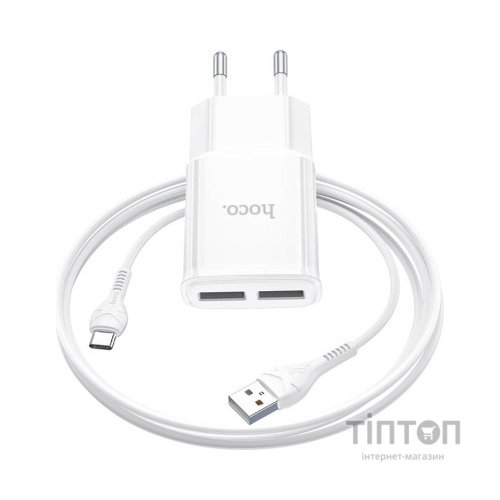 Зарядний пристрій HOCO C88A White (6931474749550)