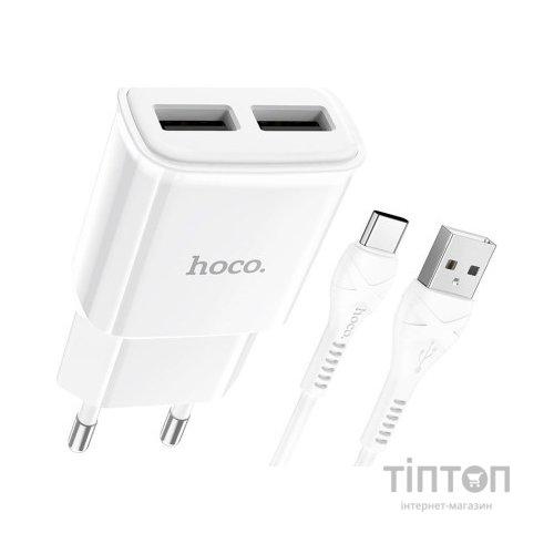 Зарядний пристрій HOCO C88A White (6931474749550)