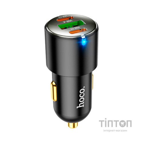 Зарядний пристрій HOCO NZ6 2xType-C, USB-A Black (6931474765185)