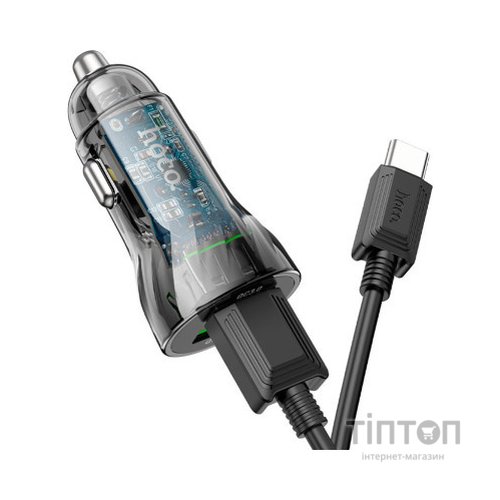 Зарядний пристрій HOCO Z47 set (Type-C) 2xUSB Transparent black (6931474782250)