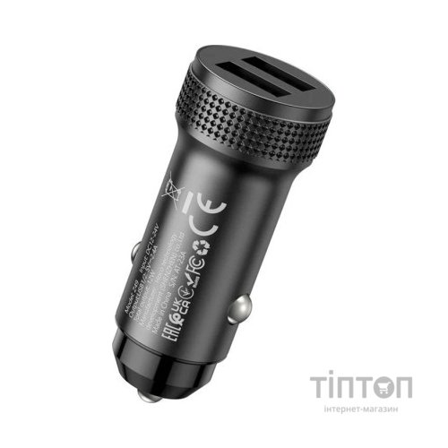 Зарядний пристрій HOCO Z49 Level 2xUSB Black (6931474795601)