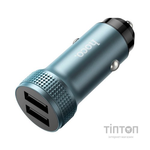 Зарядний пристрій HOCO Z49 Level 2xUSB Metal Gray (6931474795618)
