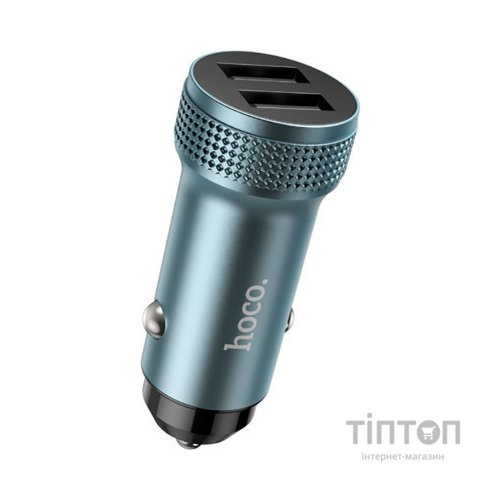 Зарядний пристрій HOCO Z49 Level 2xUSB Metal Gray (6931474795618)