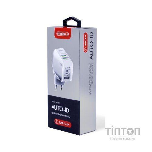 Зарядний пристрій Intaleo TCA242 (2USB2,4A) (white) (1283126477492)
