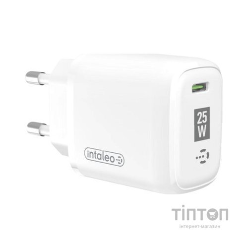 Зарядний пристрій Intaleo TCGQPD125 1хType-C 3A/25W QC/PD3.0 (1283126538827)