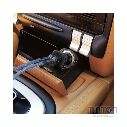 Зарядний пристрій MAKE 12W 2.4A+2.4А Black (MCW-221BK)