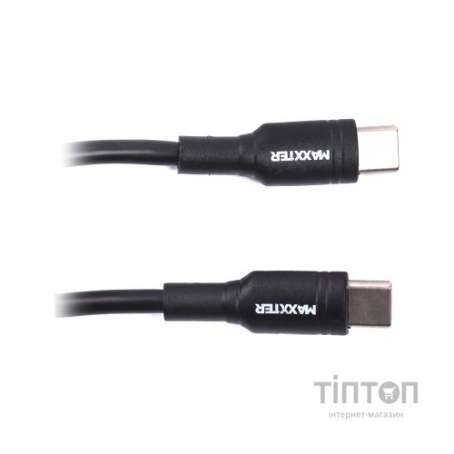 Зарядний пристрій Maxxter 1 USB Type-C + cable Type-C to Type-C (WC-PD25W-CtC-01)