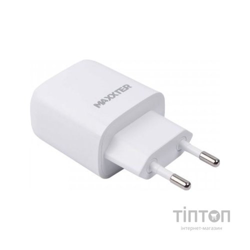 Зарядний пристрій Maxxter USB + cable USB-C to Lighting (PD 20W) (WC-PD-CtL-01)