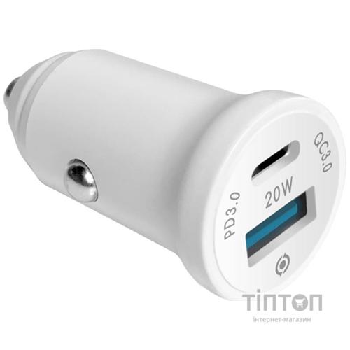 Зарядний пристрій Piko CC-302QP 2USB A+C/20W (1283126509896)