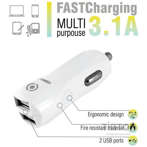 Зарядний пристрій Piko CC-312 2USB 3.1A (1283126477546)