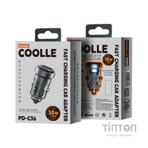 Зарядний пристрій Proda Azeada Coolle PD-C36 30W black (PD-C36-BK)