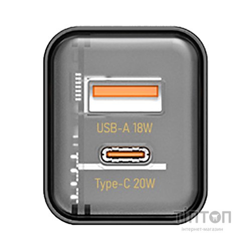 Зарядний пристрій Proda Xinrui A49 Fast Cherge 20W + Quick Charge (PD-A49-BK)