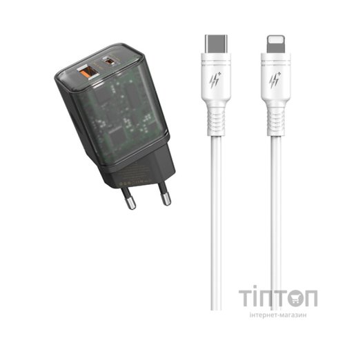 Зарядний пристрій Proda Xinrui A62 Fast Cherge 20W + Quick Charge (PD-A62-BK)