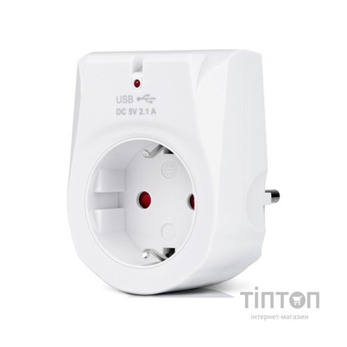 Зарядний пристрій REAL-EL 2*USB 10W (CS-25)