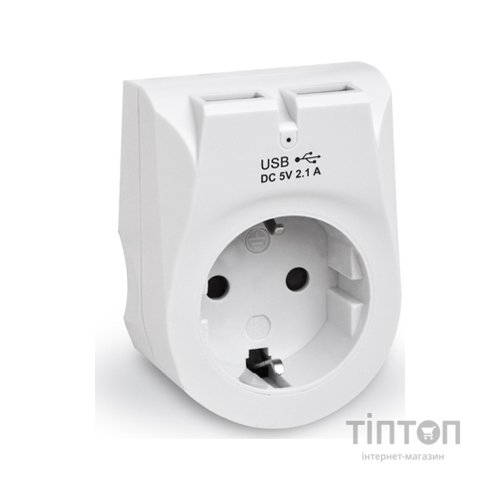 Зарядний пристрій REAL-EL 2*USB 10W (CS-25)