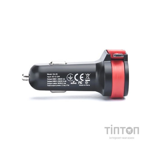 Зарядний пристрій REAL-EL CA-35 black (EL123160012)