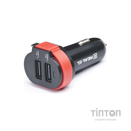 Зарядний пристрій REAL-EL CA-35 black (EL123160012)