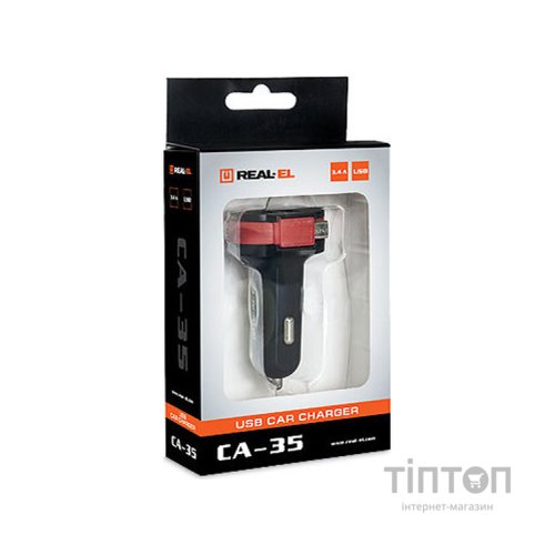 Зарядний пристрій REAL-EL CA-35 black (EL123160012)