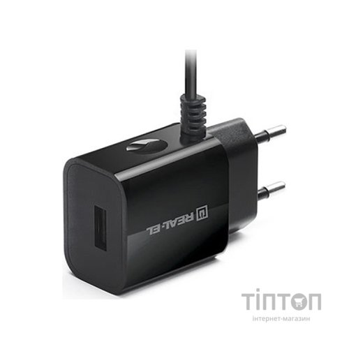 Зарядний пристрій REAL-EL CH-217 black (EL123160016)