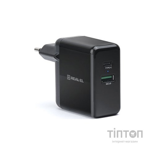 Зарядний пристрій REAL-EL CH-350 black (EL123160017)