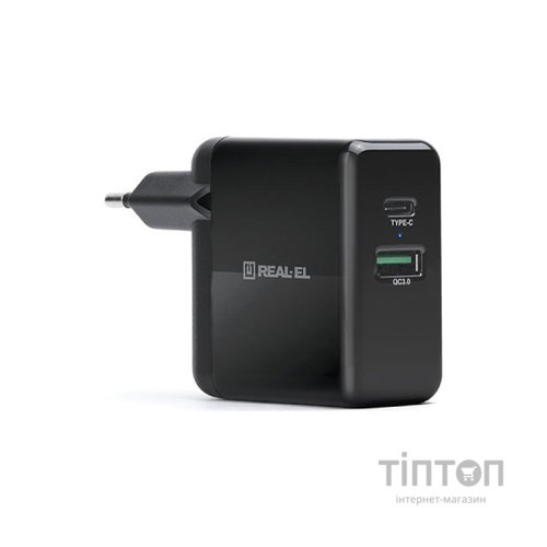 Зарядний пристрій REAL-EL CH-350 black (EL123160017)