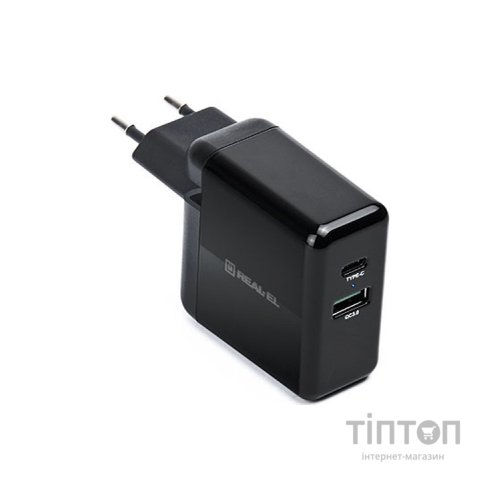 Зарядний пристрій REAL-EL CH-350 black (EL123160017)