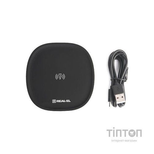 Зарядний пристрій REAL-EL WL-740 black (EL123160019)