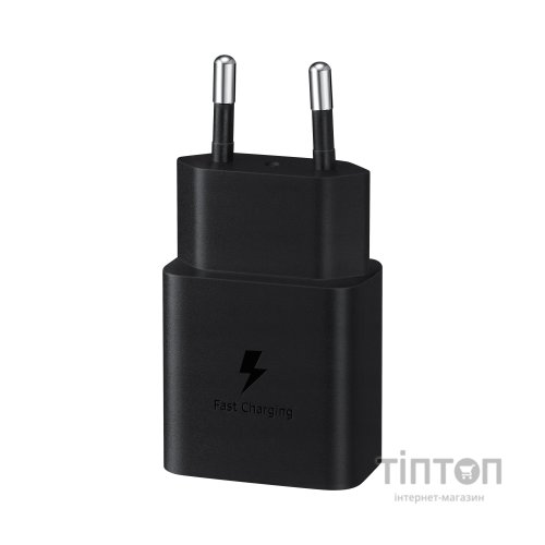 Зарядний пристрій Samsung 15W Power Adapter (w C to C Cable) Black (EP-T1510XBEGRU)