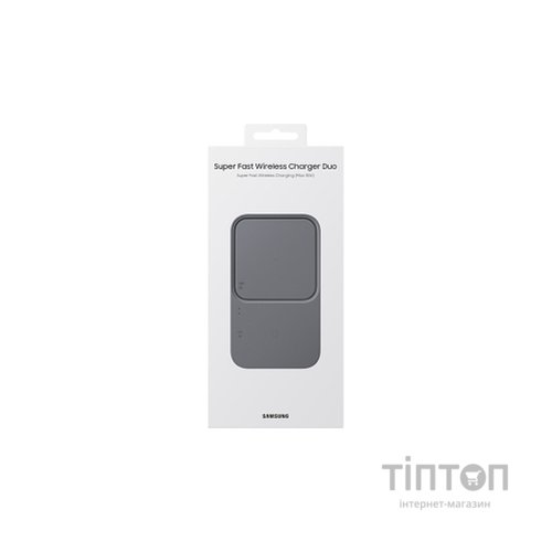 Зарядний пристрій Samsung 15W Wireless Charger Duo (with TA) Black (EP-P5400TBRGRU)