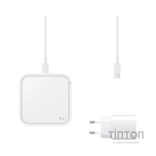 Зарядний пристрій Samsung 15W with Power Adaptor White (EP-P2400TWEGEU)