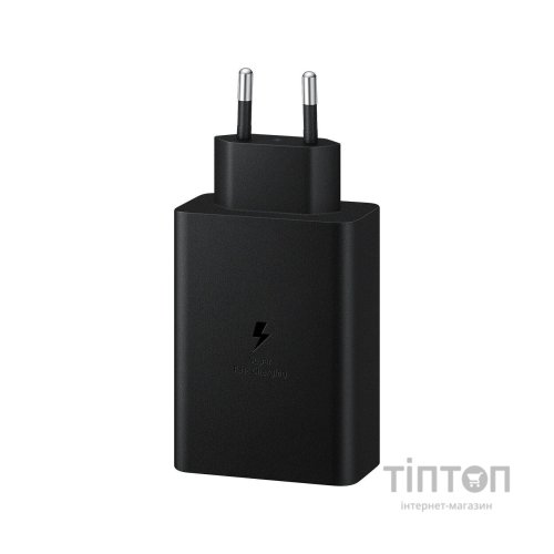 Зарядний пристрій Samsung 65W Power Adapter Trio (w/o cable) Black (EP-T6530NBEGRU)