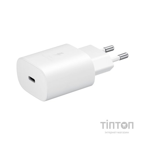 Зарядний пристрій Samsung EP-TA800XWEGRU 25W PD3.0 Type-C (White) (EP-TA800XWEGRU)