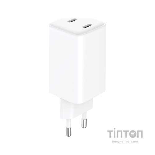 Зарядний пристрій Sandberg 2xUSB 65W (2xUSB-C) Gan III (441-56)