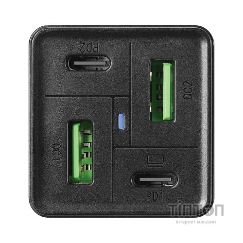 Зарядний пристрій Sandberg 4in1 2xUSB-C 2xUSB PD 65W QC 3.0 20W (441-45)
