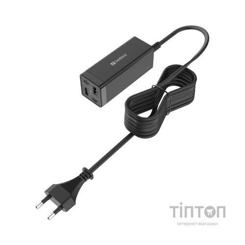 Зарядний пристрій Sandberg 4in1 2xUSB-C 2xUSB PD 65W QC 3.0 20W (441-45)