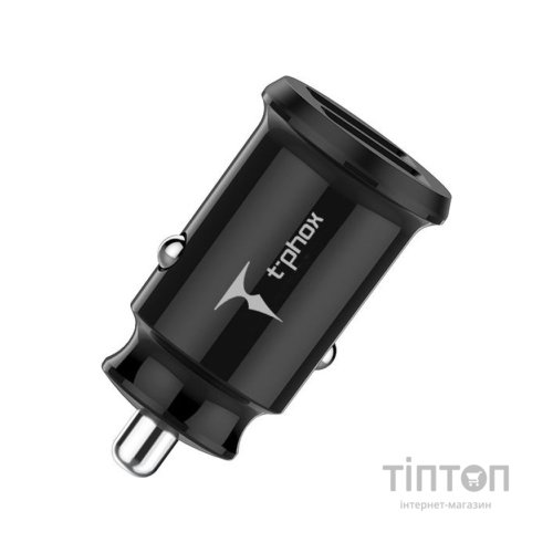 Зарядний пристрій T-Phox Charger Set 2.4A Dual+Type-C cable 1.2m (Black) (T-S09 SET T B)