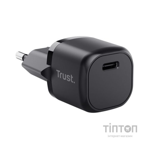 Зарядний пристрій Trust Maxo 20W USB-C PD black (25174_TRUST)