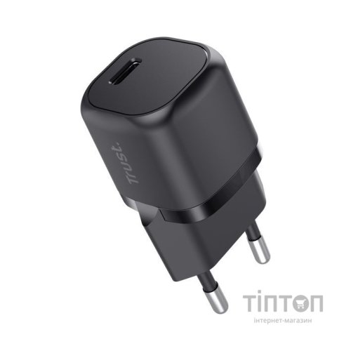 Зарядний пристрій Trust Maxo 20W USB-C PD black (25174_TRUST)