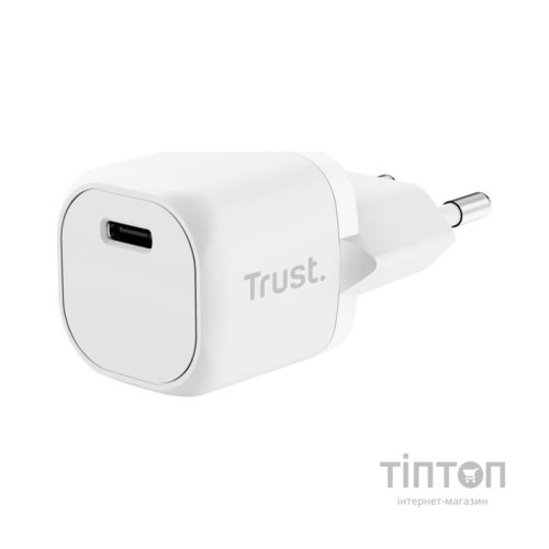 Зарядний пристрій Trust Maxo 20W USB-C PD white (25205_TRUST)