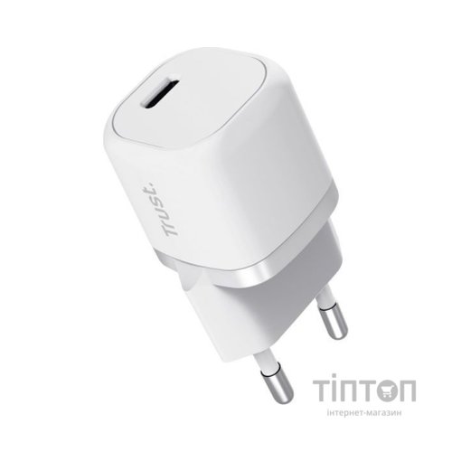 Зарядний пристрій Trust Maxo 20W USB-C PD white (25205_TRUST)