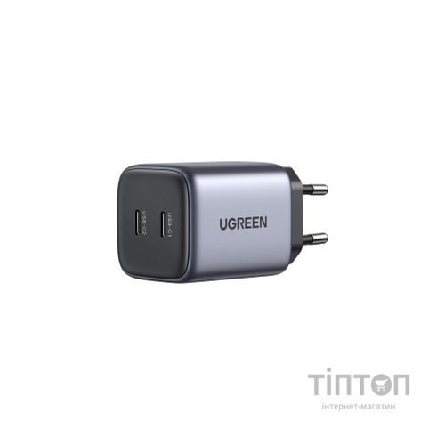 Зарядний пристрій Ugreen 2xUSB 40W GAN (Type-C 25W+20W) PD CD294 (90573)