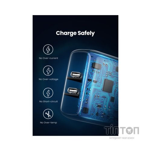 Зарядний пристрій Ugreen 2xUSB 40W PD (2xType-C) PD CD243 White (10343)